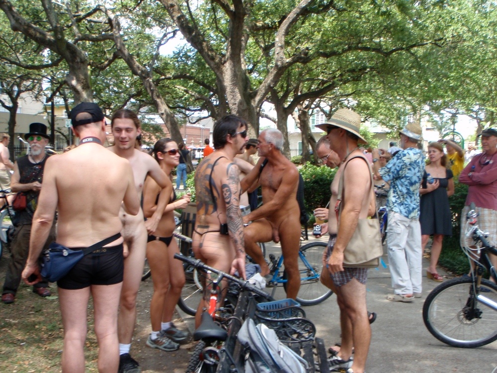 Naked Bike Ride - New Orleans.